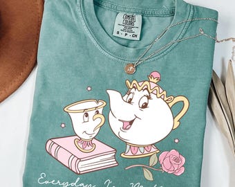 Comfort Colors Disney Mrs. Potts and Chip Shirt, Everyday I'm Motherin Tee, Funny Mom T-shirt, Disney Mama Shirt, Mom Life, Mother Gift