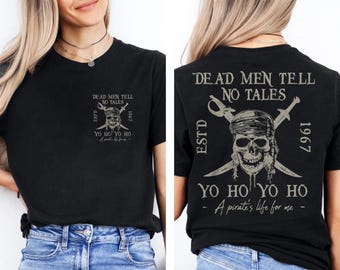Vintage Pirates of the Caribbean T-Shirt - Yo Ho Pirate Life Comfort Colors