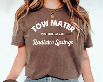 Retro Tow Mater Towing and Salvage Radiator Springs Shirt, McQueen Shirt, Disney Cars Shirt, Disneyland Shirt, Disneyworld Shirt