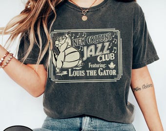 New Orleans Jazz Club Comfort Colors Shirt, Louis The Gator