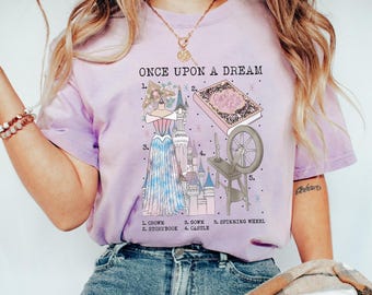 Retro Aurora 'Once Upon A Dream' Shirt, Sleeping Beauty Princess Tee