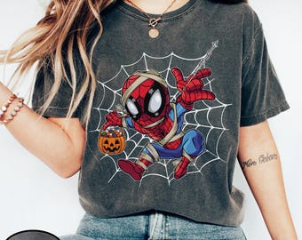 Spider-Man Mumie Halloween Shirt, Kinder Superheld Tee