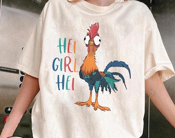 Maglietta coordinata per la famiglia Moana Disneyland: maglietta Hei Hei e Pua