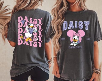 Two-Sided Daisy Duck Est 1940 Shirt, Disney Girl Shirt, Minnie Cute Shirt, Disney Aesthetic Shirt, Disney Family Shirt