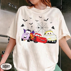 Disney McQueen and Friend Car Halloween Shirt, Cars Land Halloween Shirt, Happy Halloween Shirt, Disney Spooky Vibes Shirt, Vacation Shirt