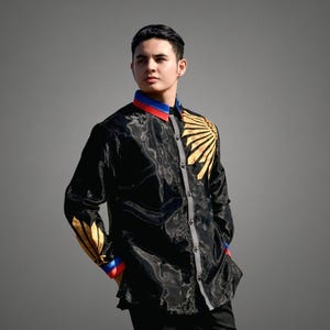 け*お様 BARONG FAMILY MA-1 ※サイン入り Original Jusi Premium Barong Tagalog | Mario - JS1