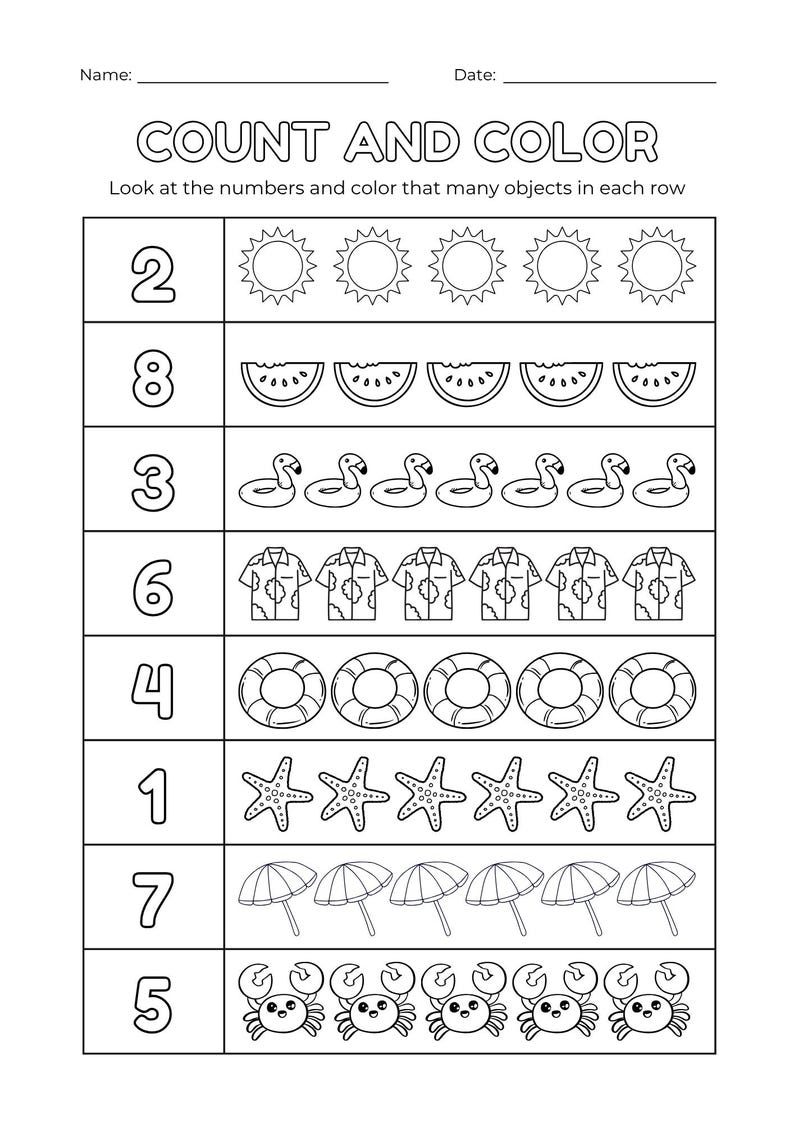 20 printable 1-20 counting worksheets for kids – count and color, count and match, counting objects – the best counting practice activities for kids. This money counting worksheet helps children understand and learn coin counting, counting money with bills, and both combined.