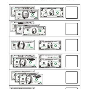 10 printable money counting worksheets for kindergarten and preschool math learners. Learn and practice coin and bill counting more easily. These counting money kids worksheets focus on money math skills to help build confidence in counting money.