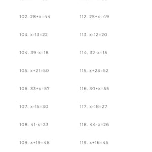10 printable basic algebra worksheets for beginners – solving algebraic equations and algebraic expressions. Beginning algebra practice with simple and basic algebra worksheets, perfect for learning and solving basic algebra for beginners