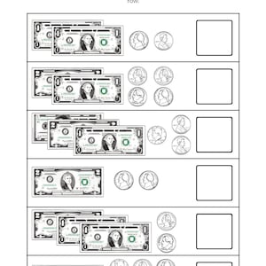 10 printable money counting worksheets for kindergarten and preschool math learners. Learn and practice coin and bill counting more easily. These counting money kids worksheets focus on money math skills to help build confidence in counting money.