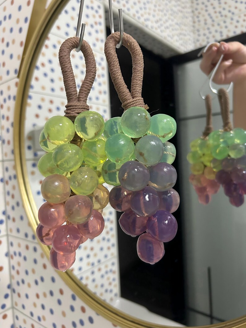 Colorful Grape Cluster Soap, Handmade Fruit Shape Bath Bar, Eco Gift ...