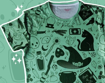Basic Witch, Green T-Shirt