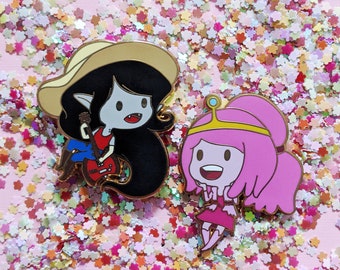 Marceline and Princess Bubblegum - What was Missing - Adventure Time - Enamel Pin - 1.75"