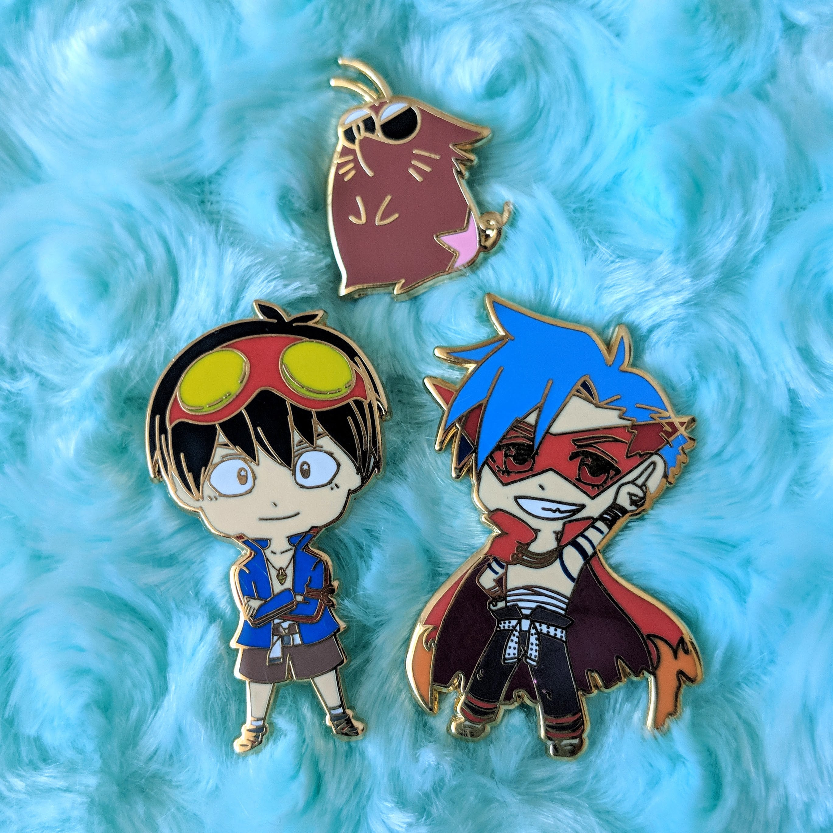 Anime Tengen Toppa Gurren Lagann Simon Yoko Littner Kamina N Custom Mat