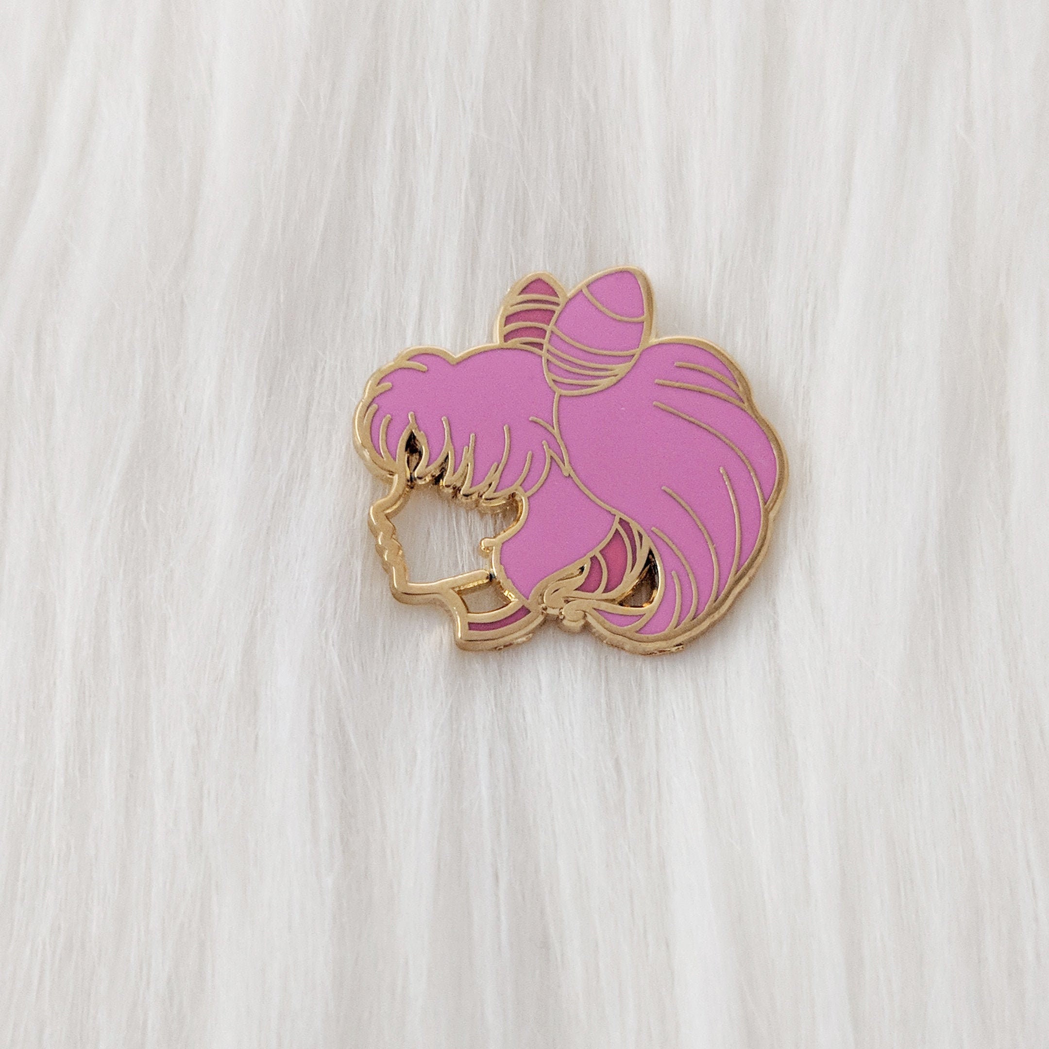 Chibiusa Sailor Moon Cutout and Clear Resin Hard Enamel Pin