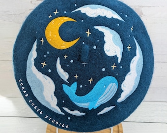 Whale Dreams of Space Beret
