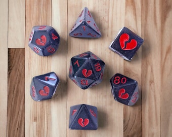 Heartbreaker Resin Dice Set