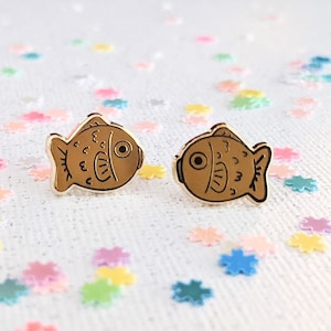 Pendientes de pez taiyaki