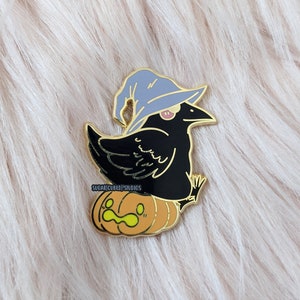 The Vintage Halloween Raven - Enamel Pin