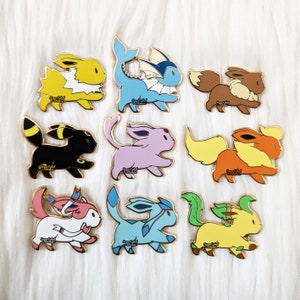 Marching Eeveelution, Pocket Monster Enamel Pin Collection