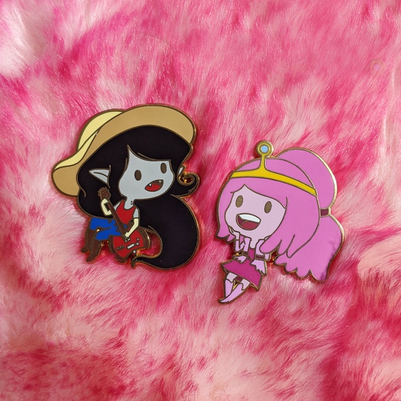 Marceline and Princess Bubblegum What was Missing Adventure Time Enamel Pin 1.75 image 3