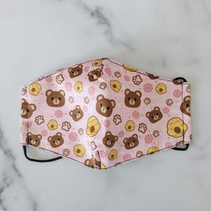 Hunny Bear Anti-Dust Face Masks (Non-Medical) with Pocket and Charcoal Filter