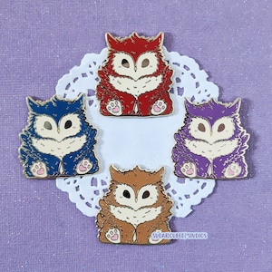 Mollige emaille pin Owlbear