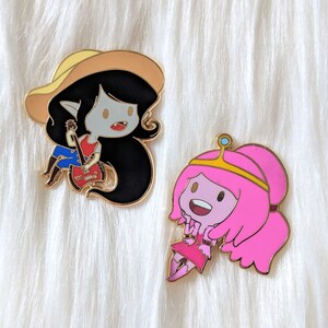 Marceline and Princess Bubblegum What was Missing Adventure Time Enamel Pin 1.75 image 2