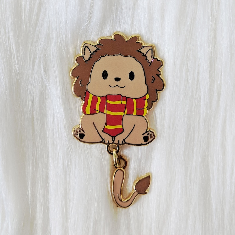 Magical House Animal Mascot Enamel Pin image 3