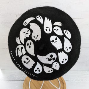 The Boo Crew Embroidered Beret