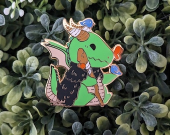 The Draconic Druid - Dungeons and Dragons Enamel Pin