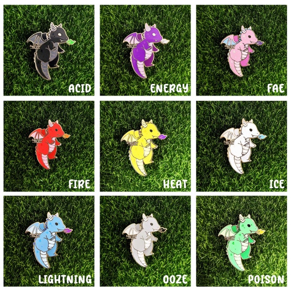 Elemental Dragon - Enamel Pin Mystery Bag