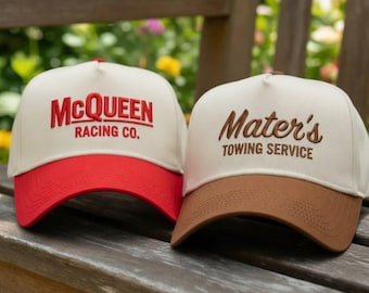 Embroidered Lightning McQueen Cars Hat, Disneyland Vacation Cap, Disney Trip Outfit Accessory, Disneyworld Hat