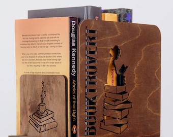 Custom Perforated Wooden Book Stand Holder - Mothers Day Gift - Sentimental Mom Gift