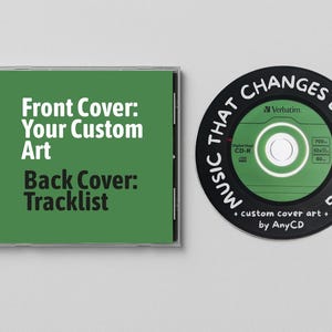 Free Shipping - Custom CD Mixtape – Personalized Compact Disc with Classic Vinyl Design, Spotify Music on CD, Personalized Music Gift