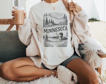 Minnesota Shirt, Minnesota, Minnesota Tshirt, Gift for Her, Birthday Gift, Comfort Colors Shirt, Comfort Colors, Vacation Shirt,Summer Shirt