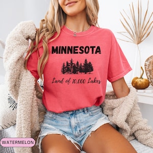 Minnesota Shirt, SOTA Shirt, Minnesota Tshirt, Gift for MN Lovers, Gift for Her, Comfort Colors, Lake Shirt, Vacation Shirt, Summer Shirt