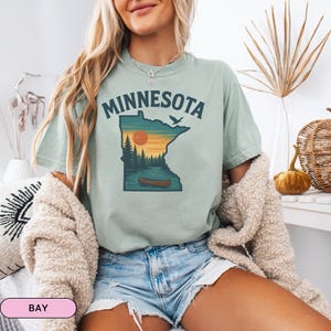 Minnesota Shirt, Minnesota Tshirt, Gift for MN Lovers, SOTA Shirt, Gift for Her, Comfort Colors, Lake Shirt, Vacation Shirt, Summer Shirt