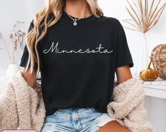 Minnesota Shirt, Minnesota, Minnesota Tshirt, Gift for Her, Birthday Gift, Comfort Colors Shirt, Comfort Colors, Vacation Shirt,Summer Shirt
