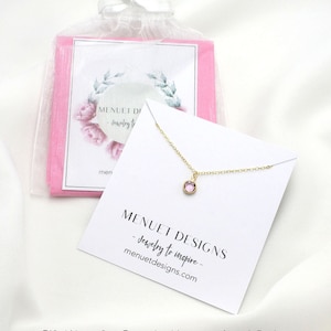 Mother's Day Birthstone Necklace Gift Personalized Necklace Select Message Card Personalized Grandma Gift Crystal Gift for Her image 10