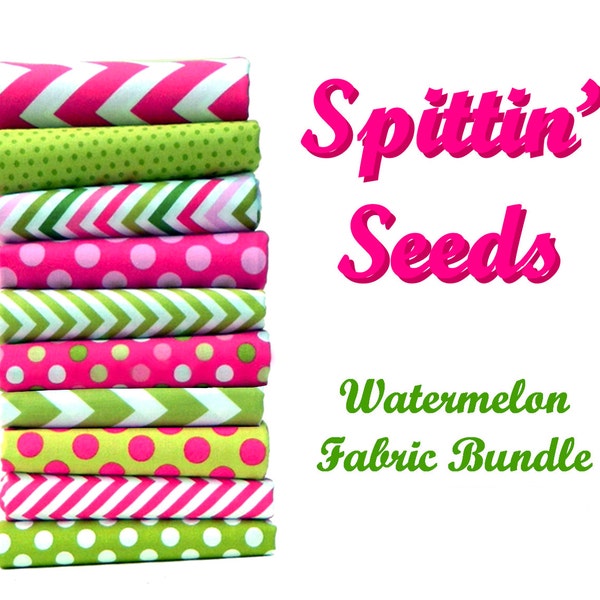 Spittin' Seeds Watermelon Fat Quarter Bundles