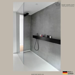 Large shower shelf for walk-in shower, 180 cm shower shelf, shower shelf for walk-in showers, XXL shower shelf