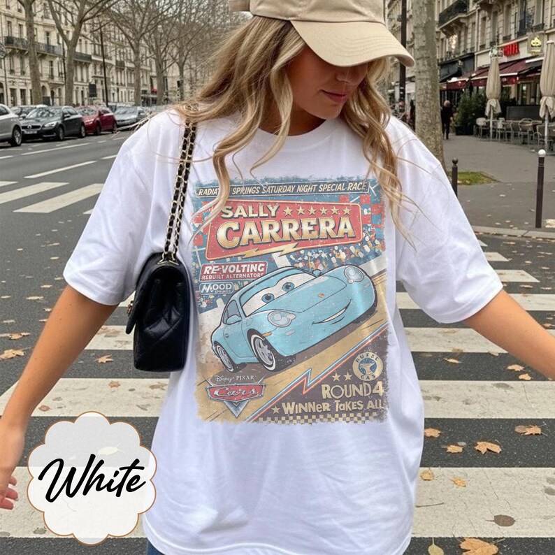 Vintage Radiator Springs Racing Shirt, Retro Lightning McQueen Custom Tee, Pixar Cars Winner Takes All Top, Disney Family Matching Gift image 8