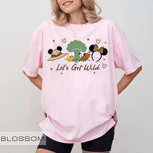 Lets Get Wild Shirt, Animal Kingdom Safari Tee, Simba Timon Pumbaa Top, Retro Disney Vacation Gift, Vintage Tree of Life Lion King Shirt