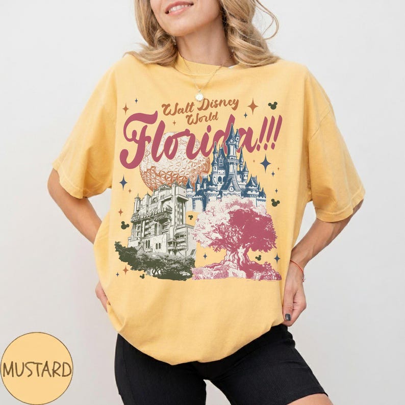Disney World Florida Vacation Shirt 2026, Magical Orlando Trip Tee, Disney 4 Parks Icons Graphic Top, Disney World Squad Shirt image 4
