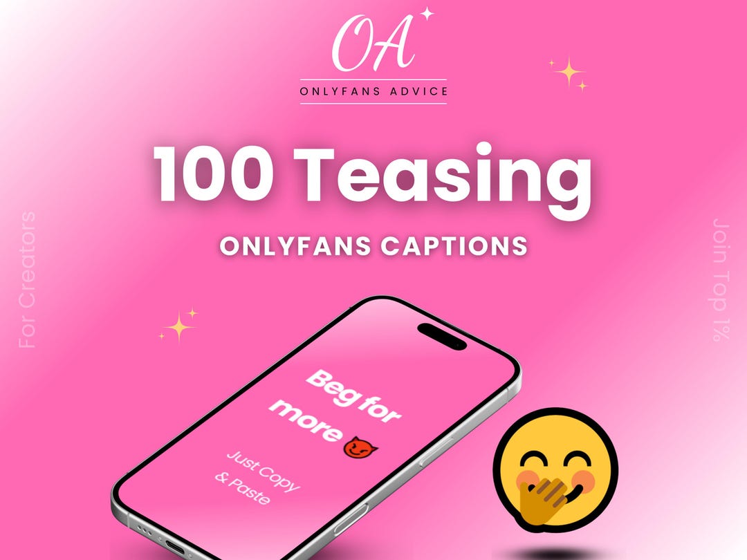 Teasing Onlyfans Captions - Flirty Tease Ideas for Creators - Etsy