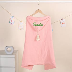 Personalized Baby Hooded Towel: Custom Embroidered Name, Soft Newborn Gift