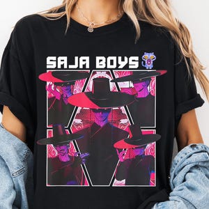 Saja Boys Boy Band Shirt, Kpop Demon Hunters Movie Shirt, Bootleg Retro Movie Shirt, Demon Hunters Merch Shirt, Kpop Saja Boys Shirt
