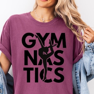 Camiseta de gimnasia, camiseta para amantes de la gimnasia, camiseta de gimnasta, camiseta de gimnasta para niñas, gimnasia para mujeres, regalo de gimnasia, camiseta para hijas gimnastas