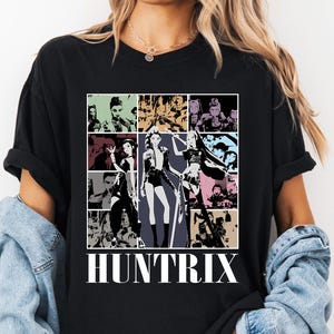 Camiseta Kpop Demon Hunters, camiseta Huntrix Girl, camiseta de grupo ídolo Kpop, camiseta Mira, Rumi, Joey, produtos Demon Hunter, camiseta presente para fã de Huntrix